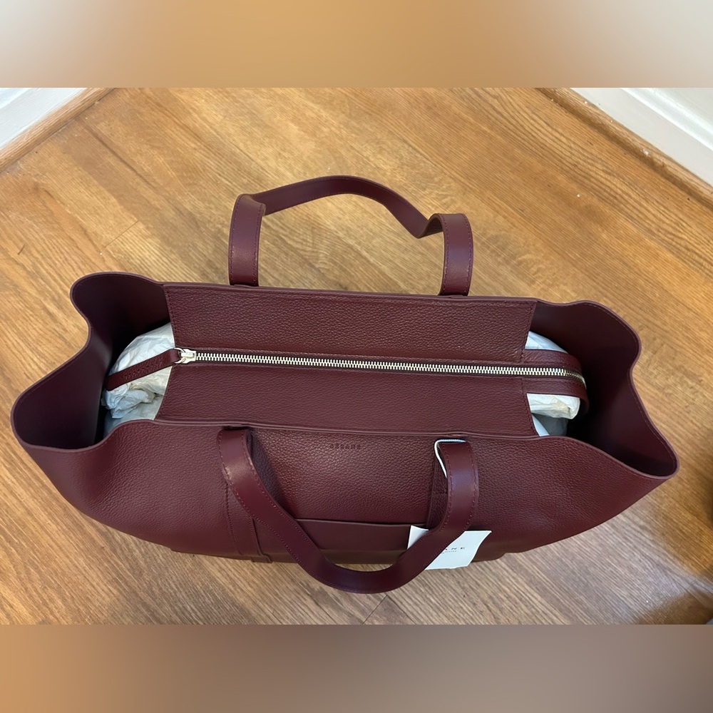 Sezane Gabin Bag - Burgundy Grained - Picture 10 of 13